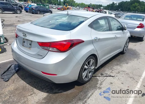 2015 Hyundai Elantra Limited from USA, damaged, VIN KMHDH4AE7FU323115